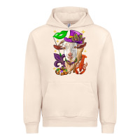 Sandshell Mardi Gras Goat Urban Hoodie - HowdyJamesFarm
