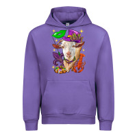 Tulip Mardi Gras Goat Urban Hoodie - HowdyJamesFarm