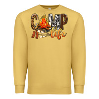 Antique Gold Camp Life Premium Sweatshirt - BundleAndBundleShop