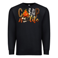 Black Camp Life Premium Sweatshirt - BundleAndBundleShop