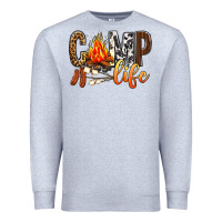 Heather Grey Camp Life Premium Sweatshirt - BundleAndBundleShop
