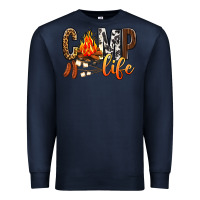 Navy Camp Life Premium Sweatshirt - BundleAndBundleShop