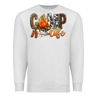 Oatmeal Heather Camp Life Premium Sweatshirt - BundleAndBundleShop