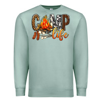 Seafoam Camp Life Premium Sweatshirt - BundleAndBundleShop