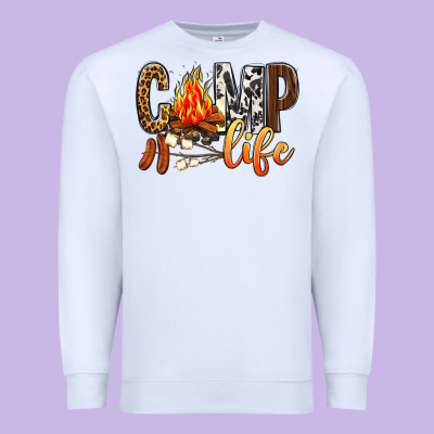 Camp Life Premium Sweatshirt Designed By Bundleandbundleshop