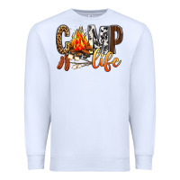 White Camp Life Premium Sweatshirt - BundleAndBundleShop