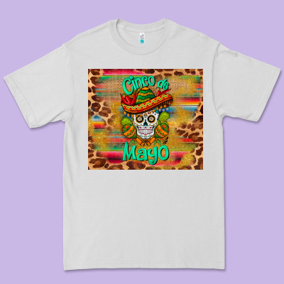 Cinco De Mayo Sombrero Skull Premium Tee Designed By Barkaloodesign