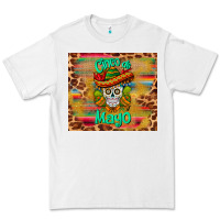 White cinco de mayo sombrero skull Premium Tee - BarkalooDesign