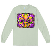 Matcha mardi gras fleur de lis sunflower leopard Long Sleeve Tee - Artiststas