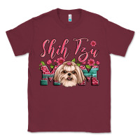 Burgundy shih tzu mom Classic Tee - Artiststas