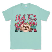 Seafoam shih tzu mom Classic Tee - Artiststas