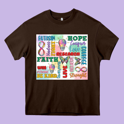 Autism Heavy Core Tee Designed By Maliassmallbusiness