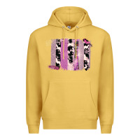 Antique Gold Purple Glitter Cowhide Pattern Brushstrokes Premium Hoodie - Bettercallsaul