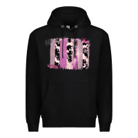 Black Purple Glitter Cowhide Pattern Brushstrokes Premium Hoodie - Bettercallsaul