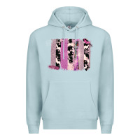 Blue Mist Purple Glitter Cowhide Pattern Brushstrokes Premium Hoodie - Bettercallsaul