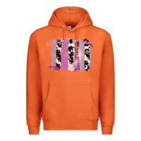 Carrot Purple Glitter Cowhide Pattern Brushstrokes Premium Hoodie - Bettercallsaul