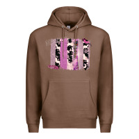 Chestnut Purple Glitter Cowhide Pattern Brushstrokes Premium Hoodie - Bettercallsaul