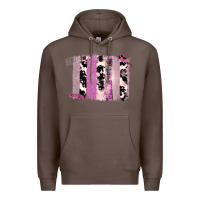 Coffee Purple Glitter Cowhide Pattern Brushstrokes Premium Hoodie - Bettercallsaul