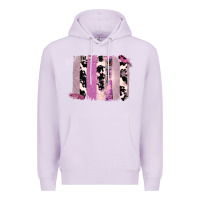Lilac Purple Glitter Cowhide Pattern Brushstrokes Premium Hoodie - Bettercallsaul
