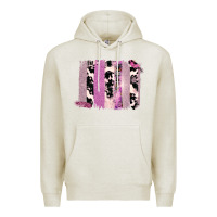 Oatmeal Heather Purple Glitter Cowhide Pattern Brushstrokes Premium Hoodie - Bettercallsaul