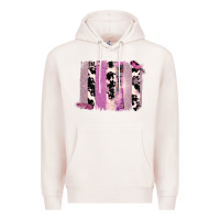 Pale Pink Purple Glitter Cowhide Pattern Brushstrokes Premium Hoodie - Bettercallsaul