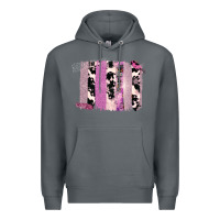 Rock Purple Glitter Cowhide Pattern Brushstrokes Premium Hoodie - Bettercallsaul