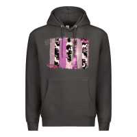 Smoke Purple Glitter Cowhide Pattern Brushstrokes Premium Hoodie - Bettercallsaul