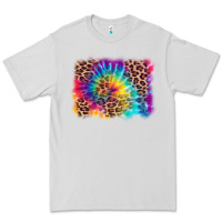 Dove Grey leopard tie dye background Premium Tee - Zillion Design Studio