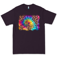 Plum leopard tie dye background Premium Tee - Zillion Design Studio