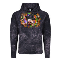 Cloud Black halloween pig Vintage Hoodie - CowhideDigitalArt