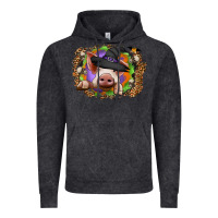 Vintage Black halloween pig Vintage Hoodie - CowhideDigitalArt