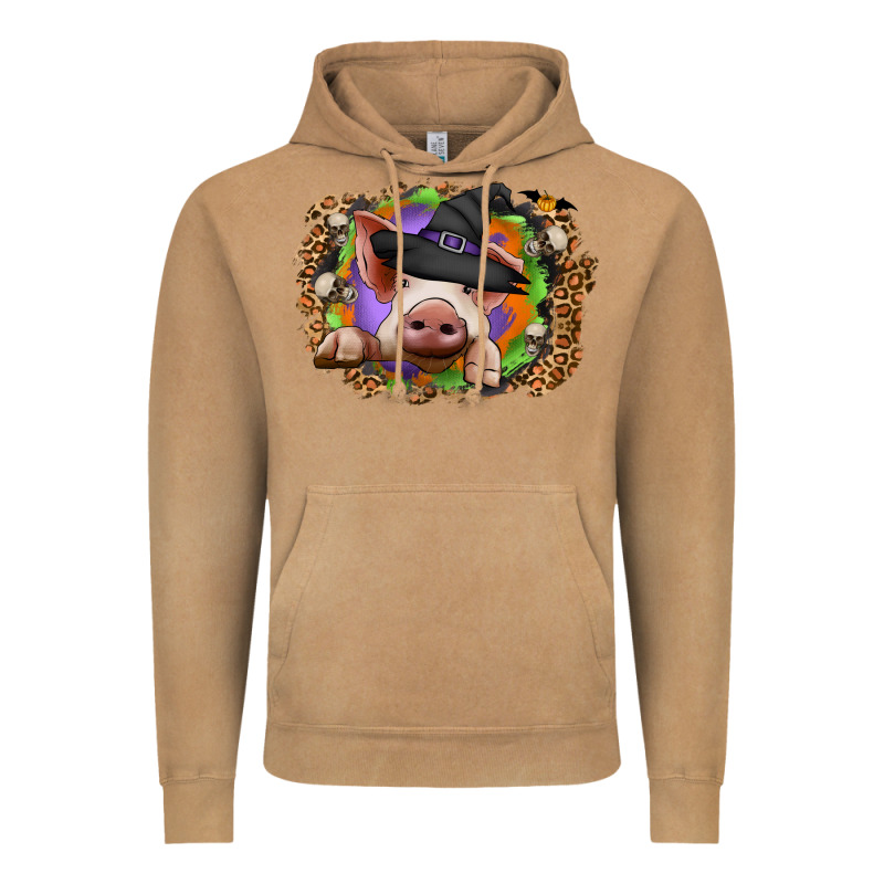 Halloween Pig Vintage Hoodie by CowhideDigitalArt | Teevron