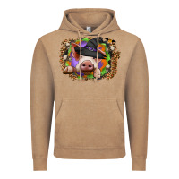 Vintage Coffee halloween pig Vintage Hoodie - CowhideDigitalArt
