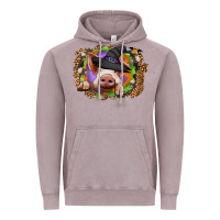 Vintage Zinc halloween pig Vintage Hoodie - CowhideDigitalArt
