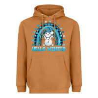 Meerkat hello winter rainbow with snowman bbs Heavyweight Hoodie - BundleAndBundleShop