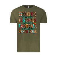 Vintage Olive boots flannels Vintage Tee - AdoDesignShop