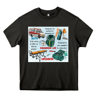 Asphalt paramedic life Heavy Core Tee - MaliasSmallBusiness