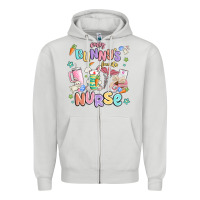 Dove Grey every favorite bunnys nurse Zipper Hoodie - MaliasSmallBusiness