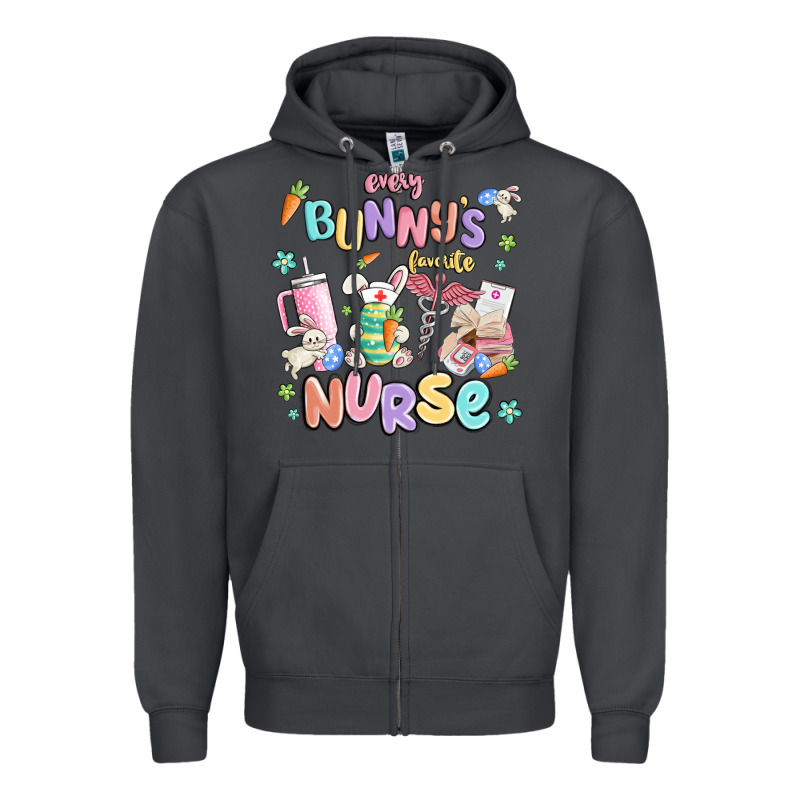 Every Favorite Bunnys Nurse Zipper Hoodie by MaliasSmallBusiness | Teevron