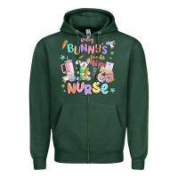 Sports Green every favorite bunnys nurse Zipper Hoodie - MaliasSmallBusiness