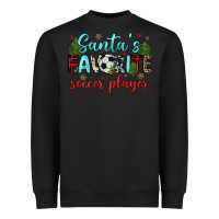 Black santa s favorite soccer player Heavyweight Sweatshirt - JahusDesignShop