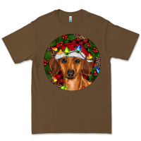 Cacao Christmas Dachshund Premium Tee - RanaPortraitStore