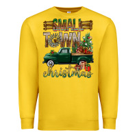 Lemon Small Town Christmas With Truck Premium Sweatshirt - BundleAndBundleShop