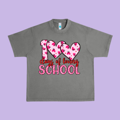 100 Days Of Loving School Urban Heavy Tee Designed By Artiststas