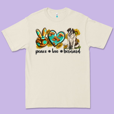 Premium Tee peace love st. bernard
