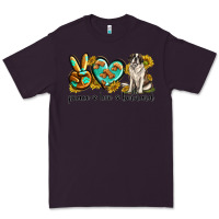 Plum peace love st. bernard Premium Tee - texasbilliewilder
