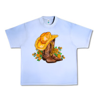 Grape Ice yellow  cowgirl and roses Urban Heavy Tee - AdoDesignShop