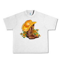 Lunar Rock yellow  cowgirl and roses Urban Heavy Tee - AdoDesignShop