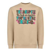 Mushroom yet despite the look on my face you are still talk Heavyweight Sweatshirt - AdoDesignShop