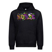 Black Mardi Gras Day nurse Urban Hoodie - HowdyJamesFarm